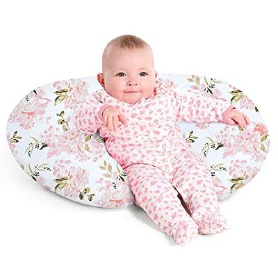 Nursing Pillow, Breast Feeding Pillows for Mom, Rose Floral Print