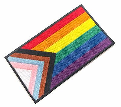 Progress Pride Daniel Quasar Rainbow Flag Circle/Rectangle/Heart Shaped  Stickers for Gay Pride, Lesbian Pride