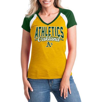 MLB Oakland Athletics Women's Short Sleeve White Graphic Tee