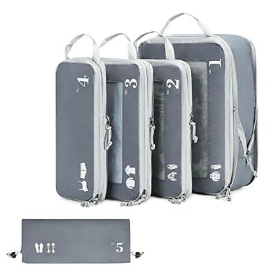 YYDSLEE Compression Packing Cubes for Travel Carry on Suitcase Organizer  Bags Expandable Travel bags Organizer for Luggage Compression Bags Travel  Essentials+ Shoe Bag, Laundry Bag, 6 Set(Blue & Grey) - Yahoo Shopping