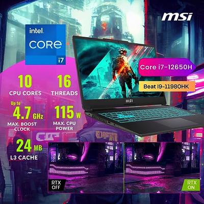 New MSI Sword 15.6 FHD 144Hz Gaming Laptop i7-12650H 16GB 1TB SSD