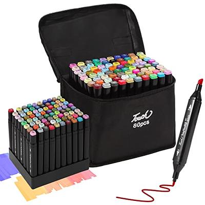 Hyrrt 80 Colors Dual Tips Alcohol Markers, Art Markers Pens with Pen  Holder, Permanent Sketch Markers Set for Kids Adults Coloring,Painting,  Sketching, Illustrations - Yahoo Shopping