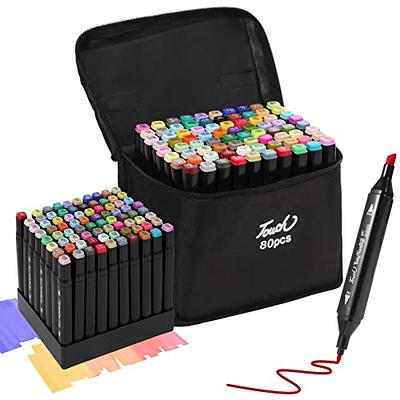 Banral Alcohol Markers Set, 120 Colors Dual Tip Alcohol Based Art Markers  Pens for Artists, Permanent Drawing Markers for Adult Coloring Sketching  Illustration with Case and Holders - Yahoo Shopping