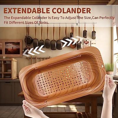 Kitchen Retractable Sink Drain Basket, Multifunctional Fruit And