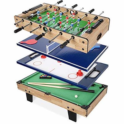 Classic Sport 54 4-in-1 Indoor Multi Game Table: Pool, Foosball, Table  Tennis and Air Hockey 