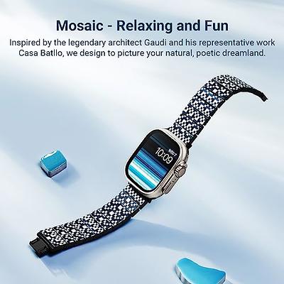 PITAKA Apple Watch Band Compatible - Apple Ultra/8/7/6/SE/5/4/3/2/1, Apple Mosaic - Band, Fiber Watch Yahoo Ultra Watch Adjustable Carbon 100% Modern with Shopping