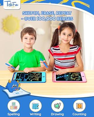 LCD Writing Tablet for Kids, Toddler Toys 2Pck Drawing Tablet Doodle Board  12 inch Writing Pad Drawing Tablet, Travel Essentials Learning Games Boys