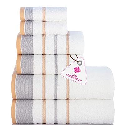 Shop Egyptian Cotton White Bath Towel Set of 6