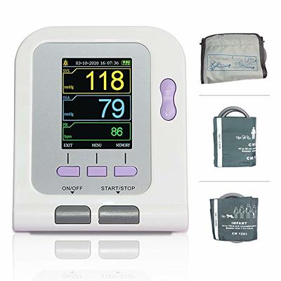  Blood Pressure Machine Upper Arm, 3 Size Cuffs, S, M/L and XL,  Small 7-9, Medium/Large 9-17 and Extra Large Cuff 13-21, Accurate  Automatic Digital BP Monitor, Large Backlit LCD, 3-User 1500