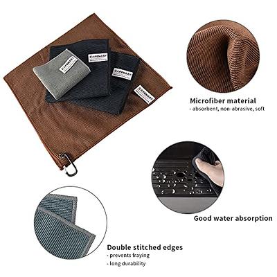  Barista Towels Espresso Machine Accessories - CAFEMASY  Microfiber Cleaning Towel with Hook Absorbent Barista Cloths Set for  Cleaning Espresso Machine Steam Wand Coffee Bar Counter: Home & Kitchen