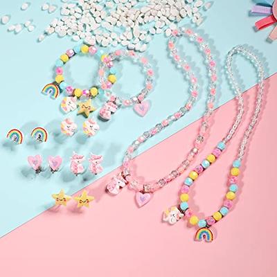 PinkSheep Kids Jewelry for Girls Girls Jewelry,6 Sets, Beaded Necklace and  Beads Bracelet for toddler, Little Girls Jewelry Sets, Favors Bags for  Girls (classic) - Yahoo Shopping