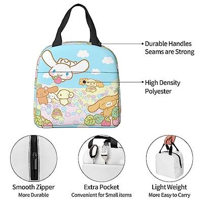 Insulated Lunch Bag for Women Men Reusable Lunch Box with Adjustable  Shoulder Strap, Kawaii Cute Lunch Bags Lunchbox