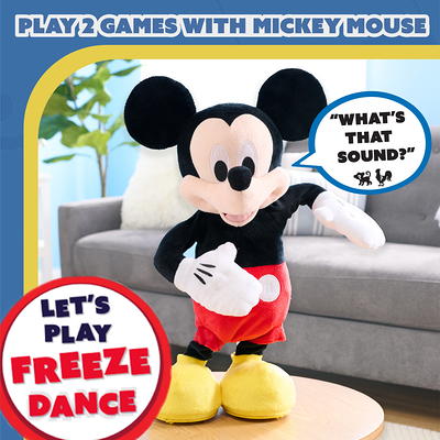 Mickey Mouse Wiggling Dancing Singing Interactive Features Plush Toy