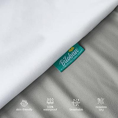 Biloban Pack N Play Waterproof Baby Crib Mattress Pad - 39 x 27 Fitted Cover Protector for Mini & Portable Playard Mattresses