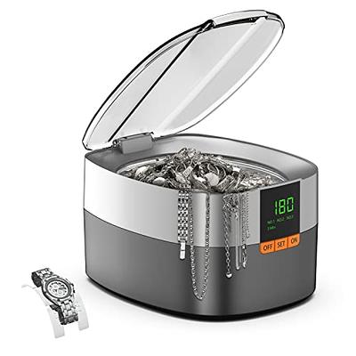 KECOOLKE Ultrasonic Jewelry Cleaner, 600ml Sonic Cleaner with Digital Timer  for Eyeglasses, Rings, Coins，Silver，Denture Ultrasonic Cleaner Solution for  Gifts - Yahoo Shopping