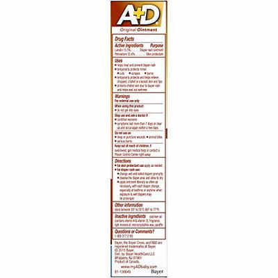 A&D Diaper Rash Ointment & Skin Protectant, Original -1.5 Ounces - 2 Pack -  Yahoo Shopping