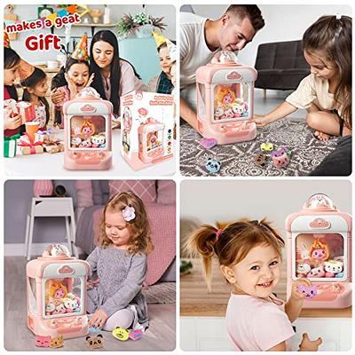 Claw Machine for Kids,Mini Vending Machines Candy Grabber Prize Dispenser  Toys for Girls,Electronic Arcade Claw Game Machine for Party Birthday with