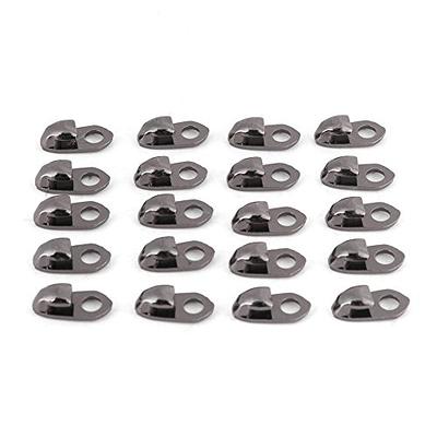 Fujiyuan 12 pcs Boot Hooks Lace Fittings with Rivets Camp Hike Climbing  Repair Shoes Buckles Hooks Accessories Nickel