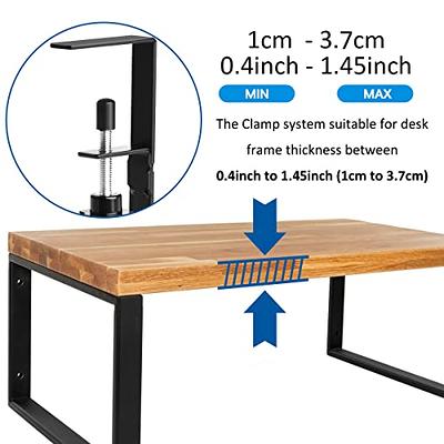 Under Desk Cable Management Tray, 15.7'' Cable Management Under Desk No  Drill Steel Desk Cable Organizers, Desk Cable Tray with Wire Organizer and Desk  Cord Organizer for Home 