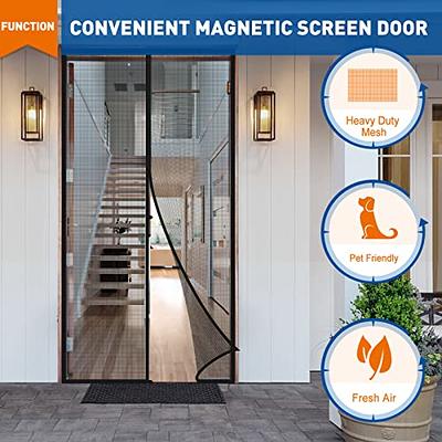 MAGZO Magnetic Screen Door Fit Door Size 48 x 80 Inch, Actual