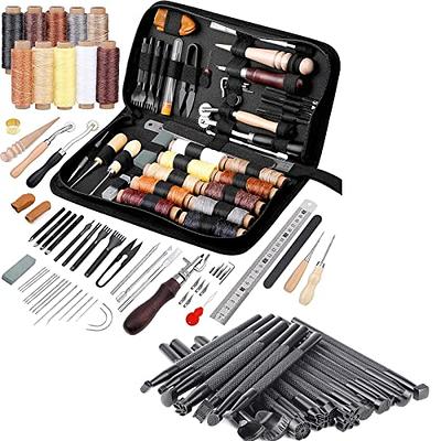 29pcs Leather Craft Tool Kit, TSV Upholstery Repair Kit for Sewing