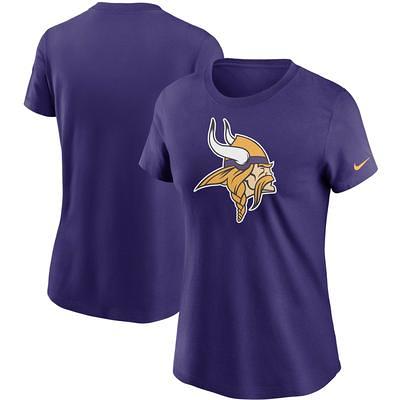 Men's Nike Heathered Gray Minnesota Vikings Primary Logo T-Shirt