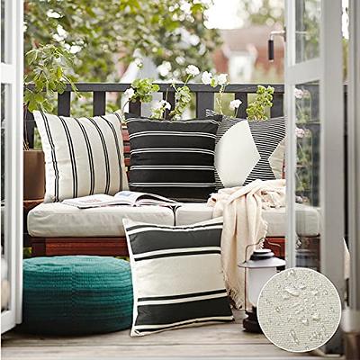 OTOSTAR Waterproof Outdoor Throw Pillow Insert 18x18 Inch Water