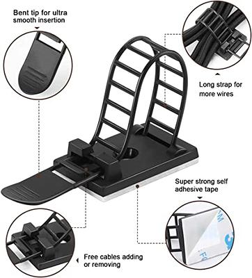 60pcs Adhesive Cable Clips,drop Wire Holder, Durable Cord