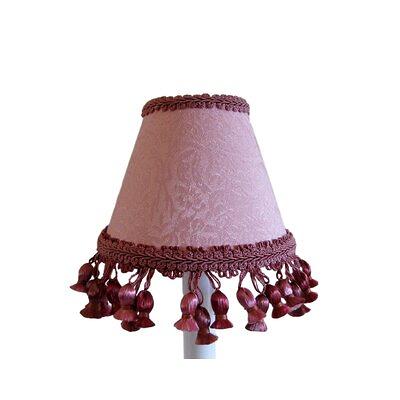 5x8x7 Empire Linen Edison Clip on Lamp Shade Pale Dogwood Pink