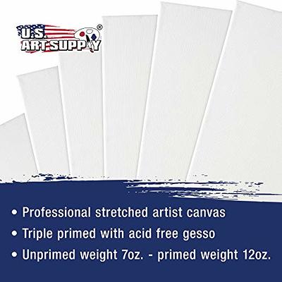 ESRICH 11x14 Canvases for Painting, 24 Pack Blank White Canvases for  Painting - 100% Cotton Paint Canvases for Oil, Acrylic & Watercolor Paint.