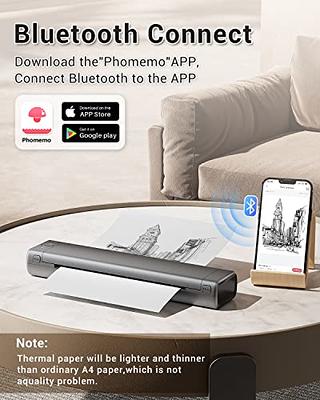 Phomemo M08f A4 Paper Printer Portable Thermal Printer Bluetooth Printer  Compatible With Android & Ios Phone & Laptop For Office - Printers -  AliExpress