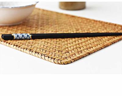 Natural Bamboo Table Runner Handmade Vintage Tea Cup Mat Placemat