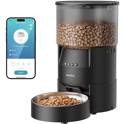 QLIFE Automatic Cat Dog Feeder: Dry Food Dispenser for Dog, Auto