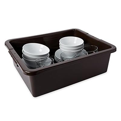 Sterilite Small Portable Rectangle Plastic 8 Qt Dish Pan Basin