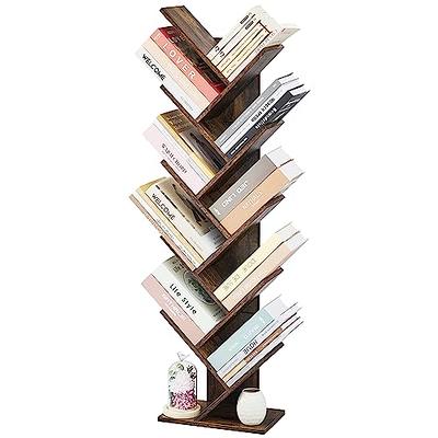 Hoctieon 10 Tier Tree Bookshelf, 10 Shelf Bookcase, Free Standing