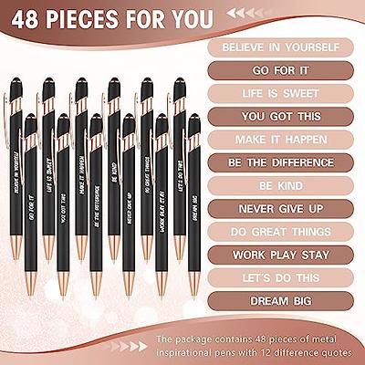 4 Pieces Bible Pens Inspirational Ballpoint Pens in Matching Gift Case  Colored Quotes Pens for Women Pens with Bible Verses Refillable Purple  Writing