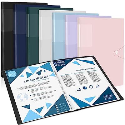 Jetec 7 Pack Presentation Binder with Plastic Sleeves 8.3x11.7 40 Pocket Art  Portfolio Folder Colorful Display Book A4 Presentation Book with Clear  Sheet Protectors for Artwork, Each Display 80 Pages - Yahoo Shopping