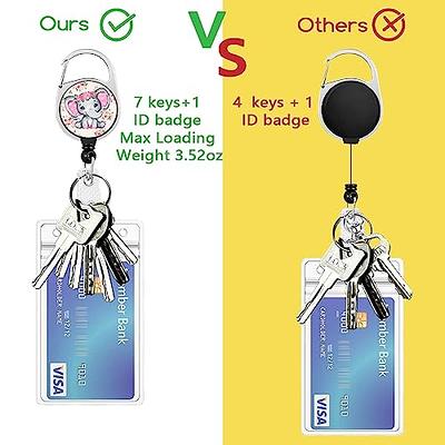 BUDUOZHI ID Badge Holder with Lanyard, Retractable Badge Reel with Swivel  Belt Clip, Cute Flower Elephant Breakaway Lanyard Name Card Tag Vertical ID  Protector Badge Clip, Nurse Teacher Office Gifts - Yahoo