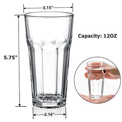 Vikko Mini Juice Glasses, 4.75 Ounce SMALL Glass Cups, Thick and Durable  Juice Glass, Heavy Base Juice Cups, Kids Drinking Glasses for Juice and  Milk