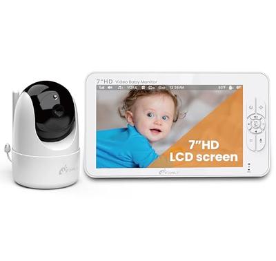 HelloBaby Baby Monitor with 3 Cameras + One Replacement Screen HB6550,  Video Baby Monitors No WiFi, Time & Colck, Pan Tilt Zoom Camera - Yahoo  Shopping