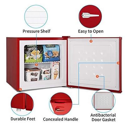 Chest Freezer 3.5 Cubic Feet WANAI Deep Mini Freestanding Freezers