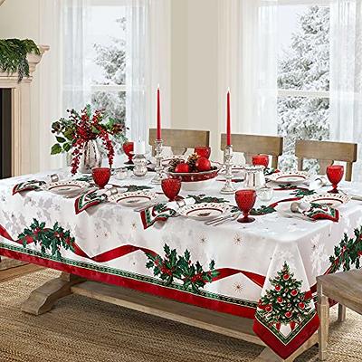 Maison d' Hermine Deer in The Woods 100% Cotton Tablecloth for Kitchen  Dining, Tabletop, Decoration, Parties, Weddings