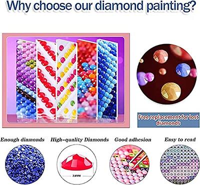RYMILIE Diamond Painting Kits for Adults - Beauty and The Beast DIY 5D Diamond Art Kits Full Drill Diamond Dots Paintings with Diamonds Gem Art and