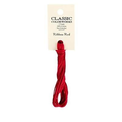 Classic Colorworks Ribbon Red Cross Stitch Floss ~ Embroidery Ribbon Red  Cct-197 - Yahoo Shopping
