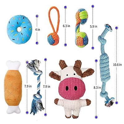 Pet Dog Toys Interactive Rope & Miniature Ball Toys For Large & Small Dogs,  With Brush & Chew Features