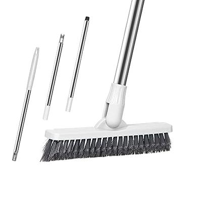 Long Handle Crevice Brush Stiff Bristles Grout Brush Extendable