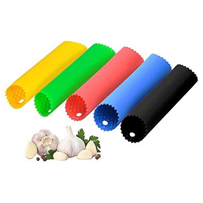 Green Silicone Peeling Garlic Press Kitchen Supplies Food Grade