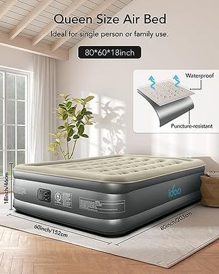 NXONE Air Mattress,18 inch Inflatable Airbed Luxury Double High Self I