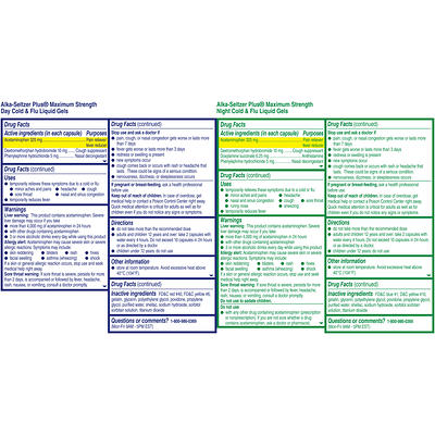 Alka-Seltzer Plus® Maximum Strength Daytime Cold & Flu Gels