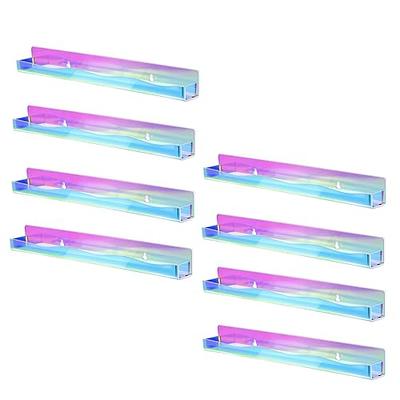 Clear Self-adhesive Floating Shelves For Cosmetics, Lipstick, And